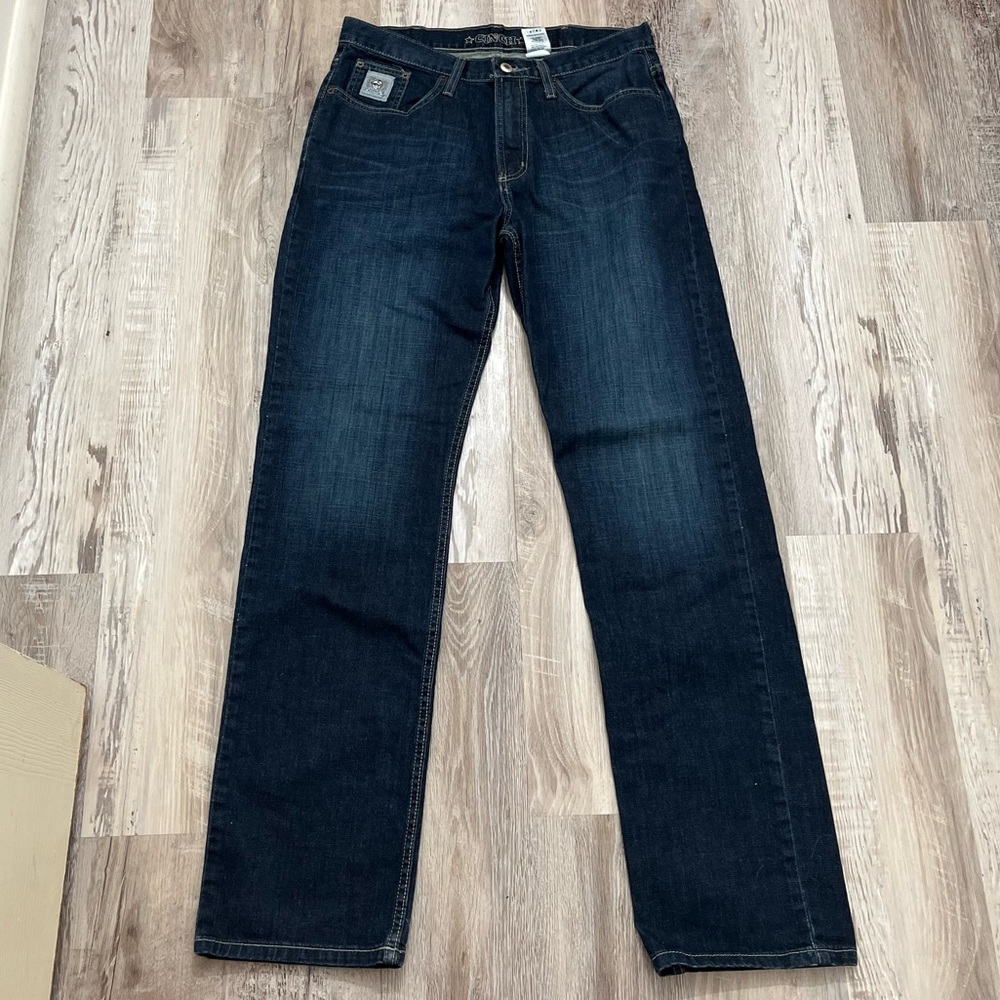 Cinch Mens Straight Leg Jeans 32x34 Dark Wash